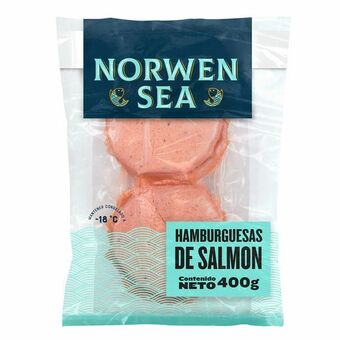 Merqueo Hamburguesa de salmón norwen sea oferta