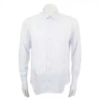 VO5 Camisa en silueta classic tejido en efecto seda solo fondo color blanco oferta