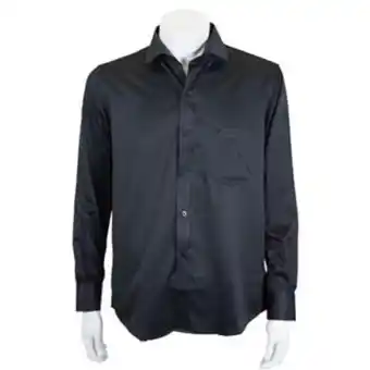 VO5 Camisa en silueta regular tejido en efecto seda color negro oferta