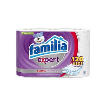 Merqueo Papel higiénico familia expert cuatro hojas 9 rollos oferta
