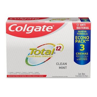 Merqueo Crema dental colgate total 12 clean mint x3 x75ml c/u oferta