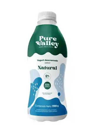 Merqueo Yogurt natural 0% grasa pure valley oferta