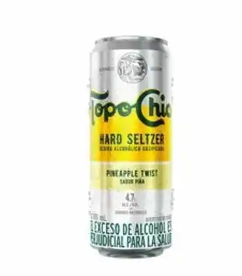 Hard seltzer topochico sabor piña lata 355ml