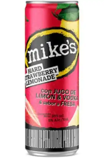 Vodka mikes hard lemonade strawberry lata 355 ml
