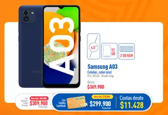 Samsung A03 Celular Azul 32GB