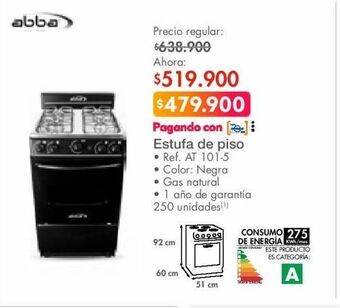 Metro Estufa de piso oferta