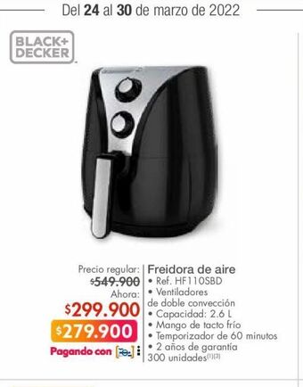 Metro Freidora de aire oferta