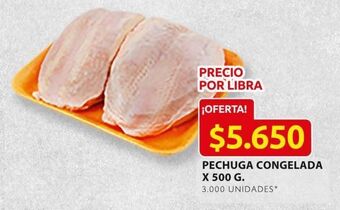 Ara Pechuga congelada x 500 g oferta