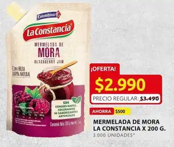 Ara Mermelada de mora la constancia oferta
