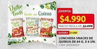 Ara Lonchera snacks de quinua de 84 g x 6 un oferta
