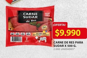 Ara Carne de res para sudar x 500 g oferta