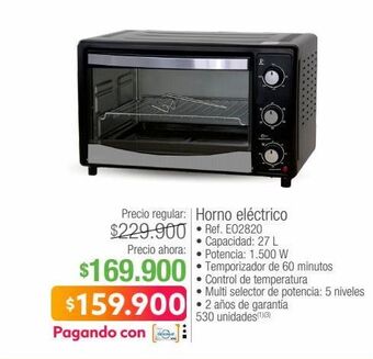 Jumbo Horno eléctrico nex oferta