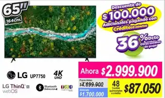 Alkomprar LG UP7750 4K UHD 65" oferta