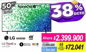 Alkomprar LG NANO80 4K UHD 50" oferta