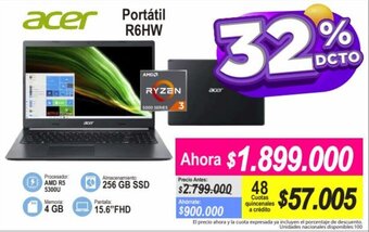 Alkomprar Acer Portátil R6HW oferta