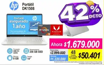 Alkomprar HP Portátil DK1508 oferta