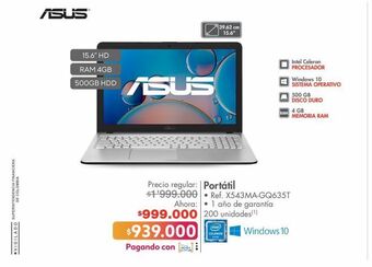 Metro Computador portátil asus oferta