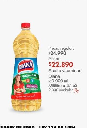 Metro Aceite diana oferta