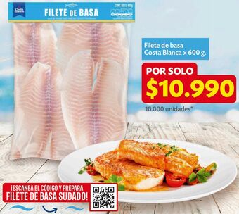 Ara Filete de basa costa blanca 600g oferta