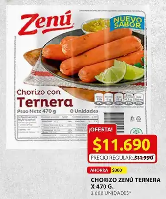 Ara Chorizo zenú ternera 470g oferta
