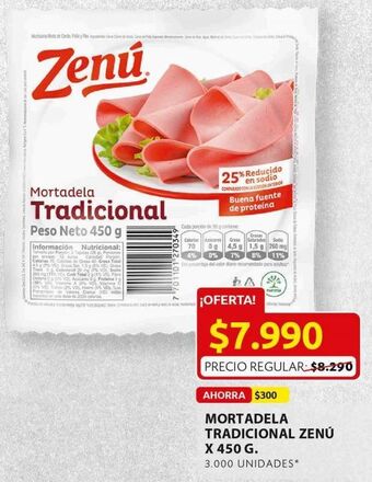 Ara Mortadela tradicional zenú 450g oferta