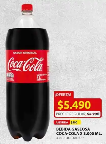 Ara Gaseosa coca cola 3000ml oferta