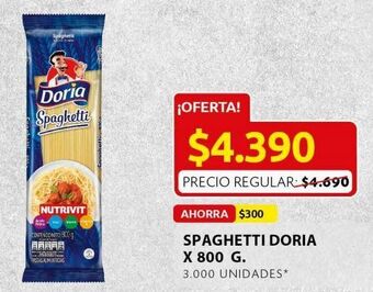 Ara Spaguetti doria 800g oferta