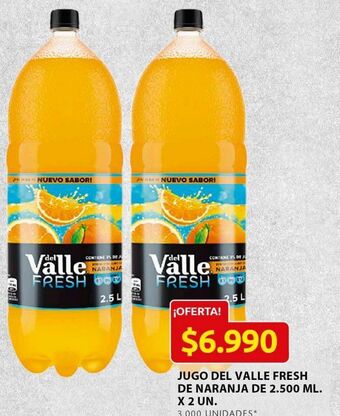Ara Jugo del valle fresh de naranja 2500ml 2un oferta