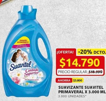 Ara Suavizante suavitel primaveral 3000ml oferta