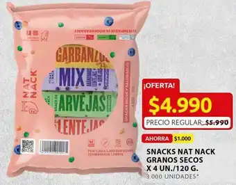 Ara Snacks nat nack granos secos 4u 120g oferta