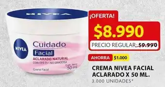 Ara Crema facial aclarado nivea 50ml oferta