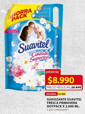 Ara Suavizante suavitel fresca primavera doypack 2000ml oferta