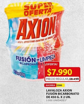 Ara Lavaloza axion fusión bicarbonato 450g 2un oferta