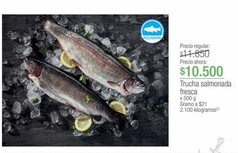 Jumbo Trucha salmonada fresca x 500 g oferta