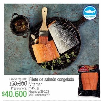 Jumbo Filete de salmón congelado vitamar x 450 g oferta
