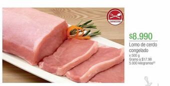 Jumbo Lomo de cerdo congelado x 500 g oferta