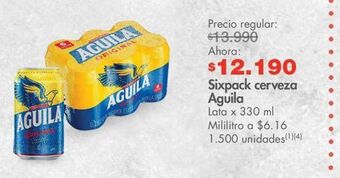 Metro Cerveza águila oferta