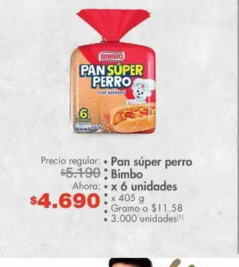 Metro Pan para salchicha perro caliente bimbo oferta