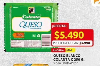Ara Queso blanco colanta x 250g oferta