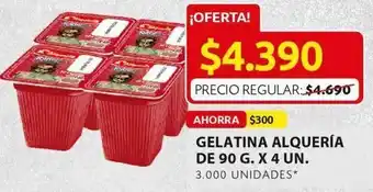 Ara Gelatina alqueria de 90g x 4un oferta