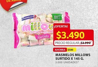 Ara Masmelos millows surtido x 145g oferta