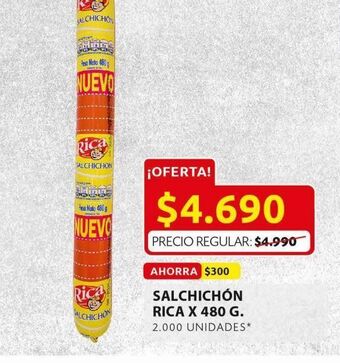 Ara Salchichón rica x 480g oferta