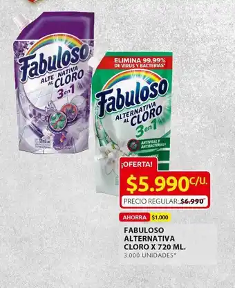 Ara Cloro fabuloso alternativa x 720ml oferta