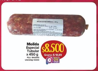 Super Inter Molida Especial Tubular x 450g oferta
