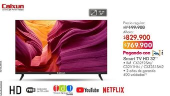 Metro Smart tv caixun oferta