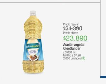 Jumbo Aceite vegetal oleosander oferta