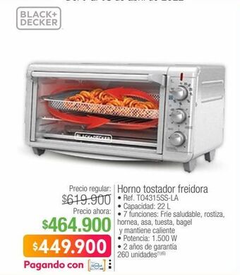 Jumbo Horno tostador freidora oferta