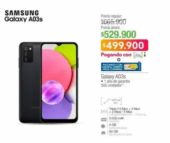 Jumbo Galaxy a03s oferta