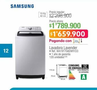 Jumbo Lavadora lavender oferta