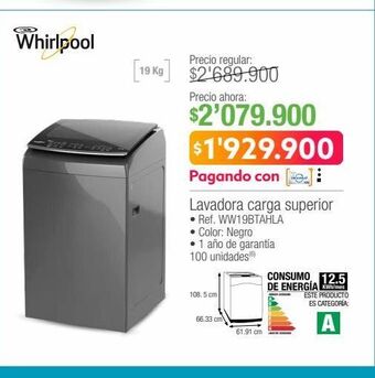 Jumbo Lavadora carga superior oferta
